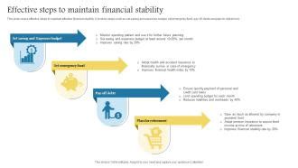 Effective Steps To Maintain Financial Stability PPT Slide