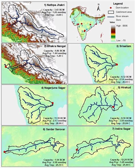 Bhakra Nangal Dam In India Map