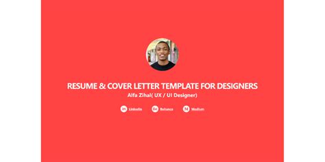 2022 Resume(CV) and Cover Letter Template For Designers | Figma