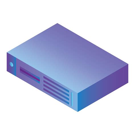 Server rack metal icon, isometric style 15510740 Vector Art at Vecteezy