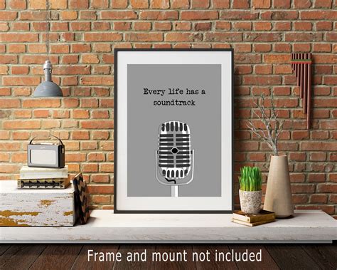 Music Quote Print Retro Music Poster | Etsy