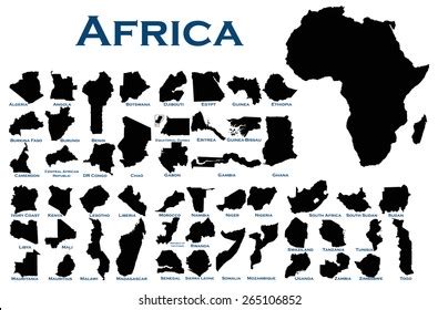 High Detailed Editable Illustration All African Stock Vector (Royalty ...