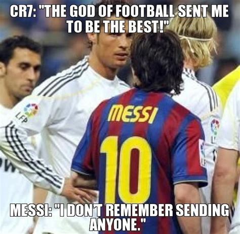 cr7-v-messi1.jpg (552×538) | Soccer jokes, Funny soccer memes, Soccer memes