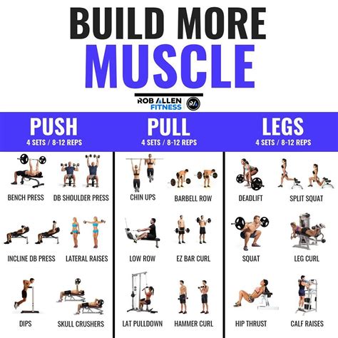 The ever so famous Push/Pull/Legs split. It’s a great way to add muscle ...