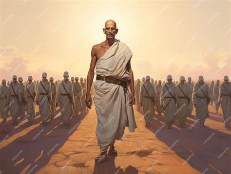 Premium AI Image | Mahatma gandhi indian freedom fighter 2 october