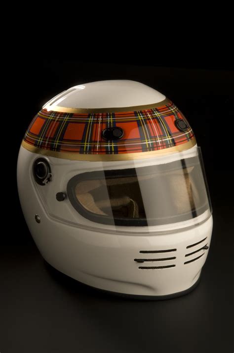 Racing helmet, Sir Jackie Stewart OBE | Jackie stewart, Helmet, Racing ...