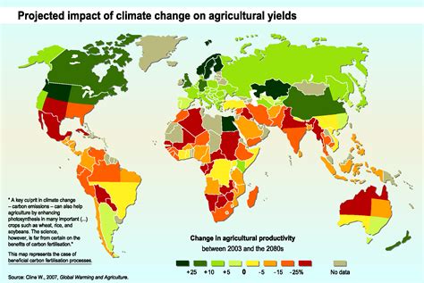 File:Projected impact of climate change on agricultural yields by the ...