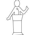 Conference silhouette | Free SVG
