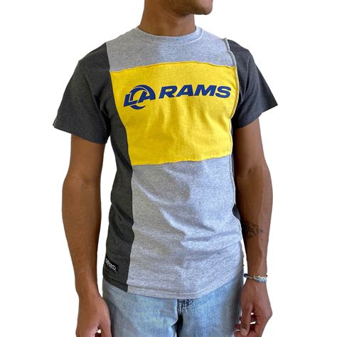 Los Angeles Rams Refried Apparel Split T-Shirt - Heathered Gray ...