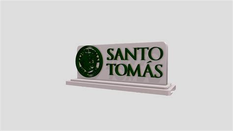 Logo sto tomas con base completa - 3D model by joseduran [d8ee78f] - Sketchfab