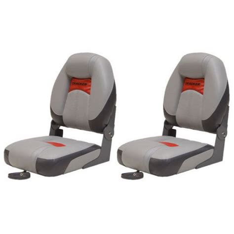 Find Tracker Marine Gray and Red 171211 Boat Fishing Folding Seats - Pair in Hales Corners ...