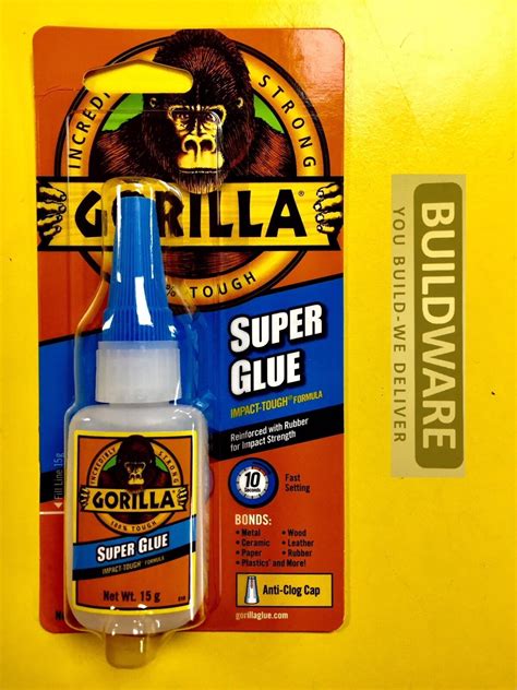 Super Glue Gorilla Glue Adhesive - Epoxy Brown Clear All Purpose Gel Weld Bond | eBay