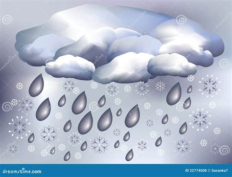 Snow And Rain, Weather Royalty Free Stock Photos - Image: 22774008