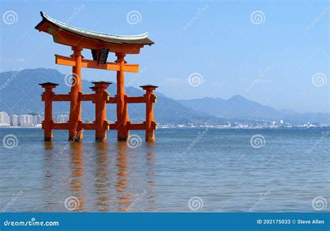 Torii Gate at Itsukushima Shrine - Miyajima - Japan Stock Image - Image ...