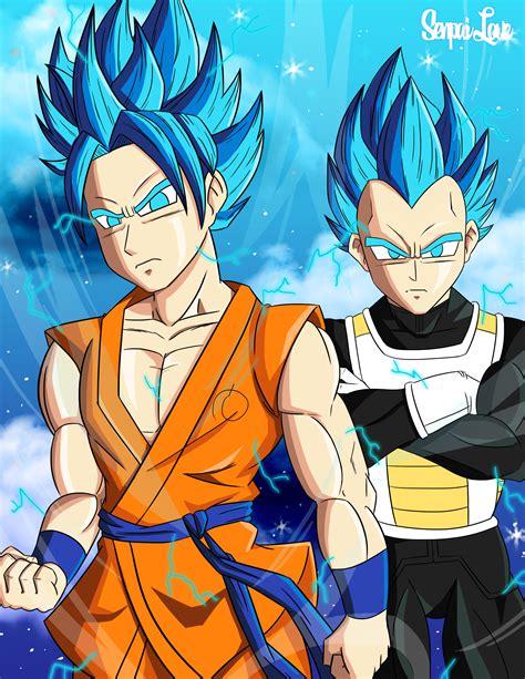 Goku and Vegeta SSB by SenpaiLove on Newgrounds