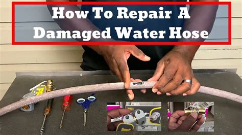 HOW TO REPAIR A WATER HOSE. - YouTube