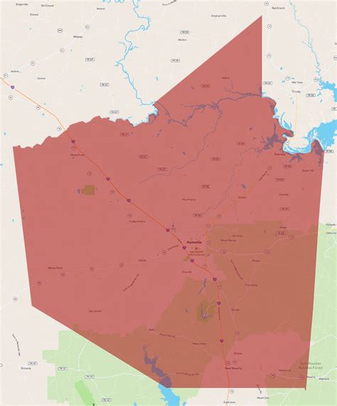 Walker County Texas Precinct Map