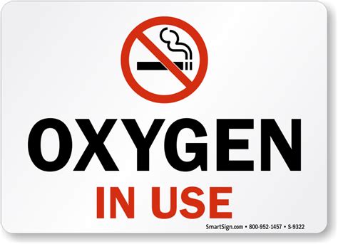 Oxygen in Use Signs - MySafetySign.com