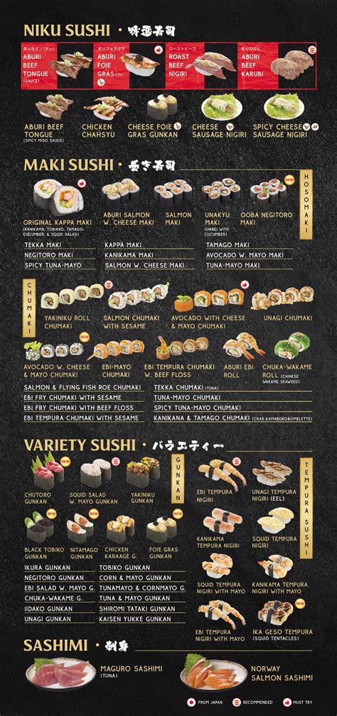 OTORO BUFFET – KAPPA-SUSHI MENU