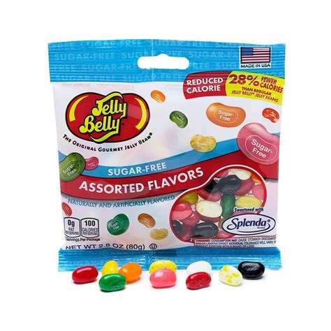 Jelly Belly Sugar Free Jelly Beans 2.8-Ounce Bags - Assorted: 12-Piece ...