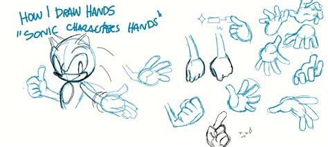 How To Draw Sonics Hands - Documentride5