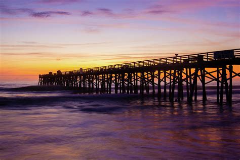 Flagler Beach Pier Sunrise Photograph by Sara Beth Pannell - Pixels