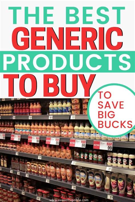 15 Best Generic Products To Buy - Sweet Frugal Life