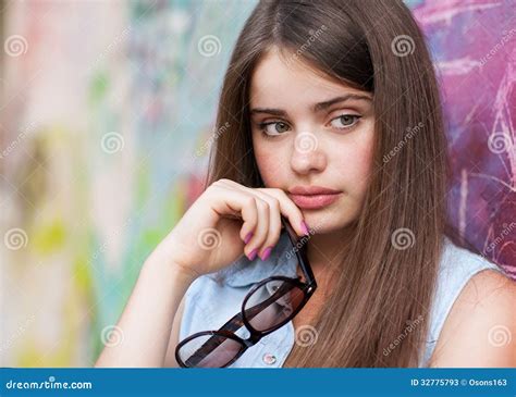 Fashion Girl Holding Glasses. Stock Image - Image of fine, girl: 32775793