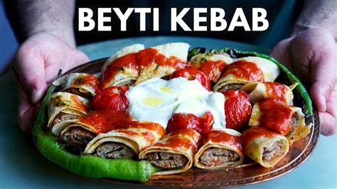 Beyti Kebab | Turkish Lamb Kebabs with Tomato Yogurt Sauce - YouTube