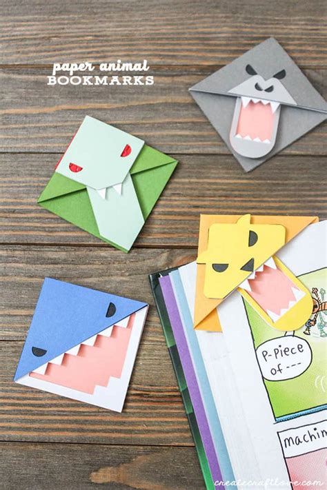 DIY Crafty Paper Animal Bookmarks | Ann Inspired