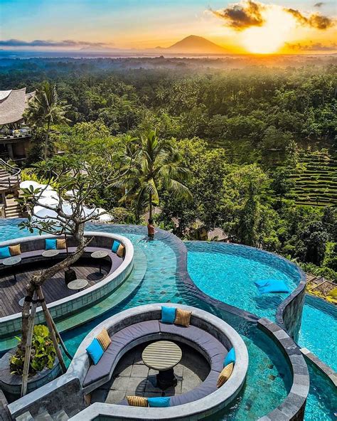 The world's most photographed pools revealed from a Swiss mountain pool to a Bali rainforest ...