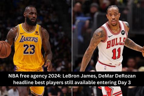 NBA free agency 2024: LeBron James, DeMar DeRozan headline best players still available entering ...