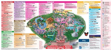 Printable Disneyland Park Map