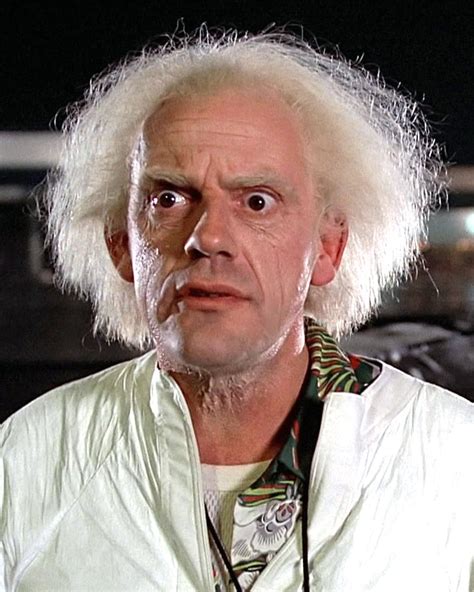 CHRISTOPHER LLOYD AS "DOC BROWN" IN "BACK TO THE FUTURE" - 8X10 PHOTO ...