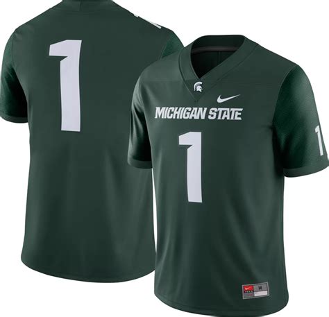 Nike Men's Michigan State Spartans #1 Green Dri-FIT Game Football Jersey | DICK'S Sporting Goods