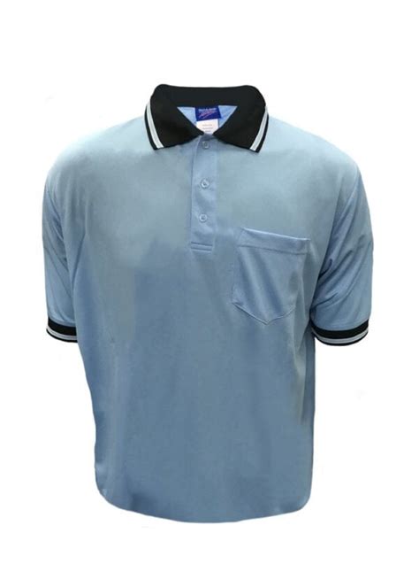 Dalco Baseball/Softball Umpire Shirt - Light Blue w/Black/White - True Officials