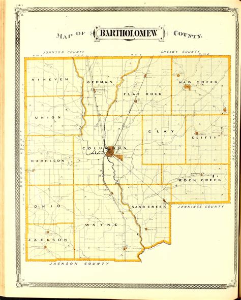 Indiana American History and Genealogy Project-Bartholomew County