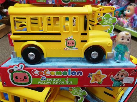 Cocomelon Musical Yellow School Bus, Hobbies & Toys, Toys & Games on ...