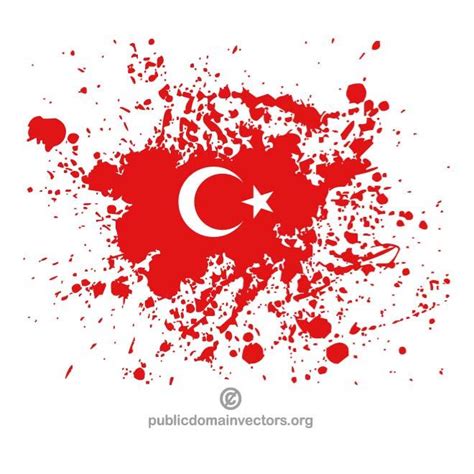 Turkish flag Royalty Free Stock SVG Vector