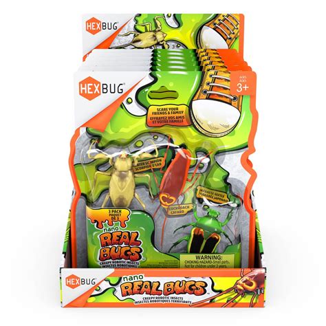 HEXBUG Nano Real Bugs 3-Pack - Fun Insect Prank Toys