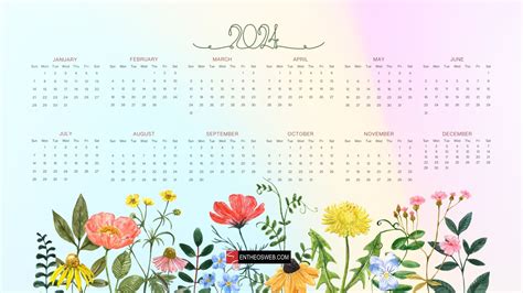 2024 Calendar Desktop Wallpapers Entheosweb