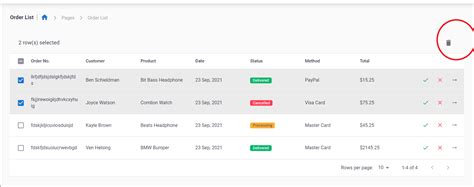 reactjs - Multirow delete in mui-datatables how can i change the delete ...