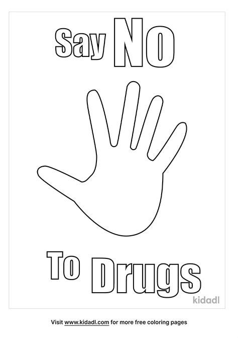 Just Say No To Drugs Coloring Pages