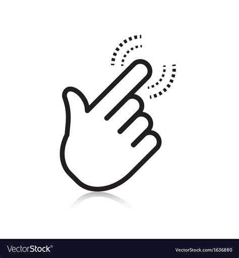 Click icon Royalty Free Vector Image - VectorStock