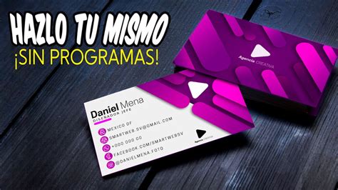 Cómo hacer una TARJETA de PRESENTACIÓN en Photoshop online gratis en ...