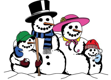 Snowman Family Clipart - ClipArt Best