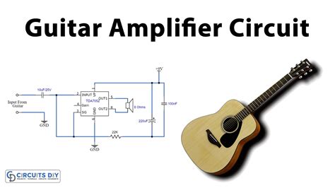 Simple Guitar Amplifier Circuit using TDA7052 - DIY