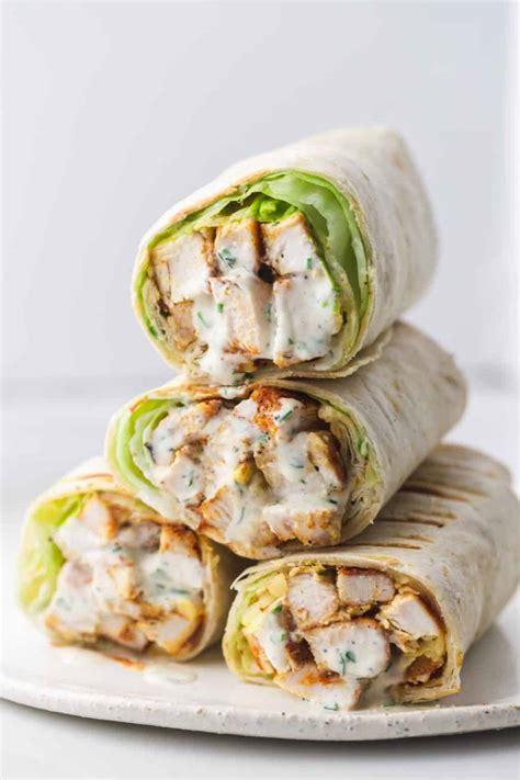 Grilled Chicken Wraps - Little Sunny Kitchen