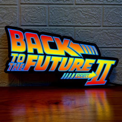 Back to the Future 2 BTTF 2 Logo LED Lightbox Fully Dimmable & Powered by USB - Etsy