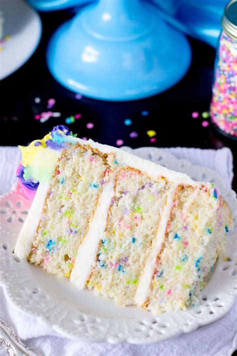 Funfetti Cake from Scratch (& A Very Merry Unbirthday) - Sugar Spun Run